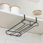 Держатель для бокалов подвесной Доляна, 28?16?7.5 см, чёрный