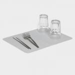 Коврик для сушки посуды Доляна «Шилдон», силикон, 39,5?30?0,1 см, серый