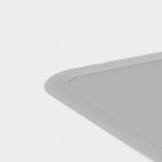 Коврик для сушки посуды Доляна «Шилдон», силикон, 39,5?30?0,1 см, серый