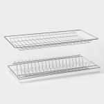 Комплект посудосушителей с поддоном для шкафа 60 см, 56,5?25,6 см, хром