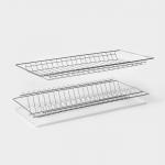 Комплект посудосушителей с поддоном для шкафа 60 см, 56,5?25,6 см, цинк