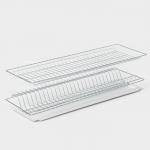 Комплект посудосушителей с поддоном для шкафа 80 см, 76,5?25,6 см, цинк