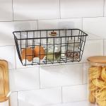 Корзина для мелочей Доляна, 29?12?12 см, чёрная