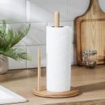 Держатель для бумажных полотенец настольный Доляна «Бамбук», 15?30 см