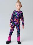Термокомплект трикот. для девочек: фуфайка (футболка) с длин. рук, брюки для эпизод. использования