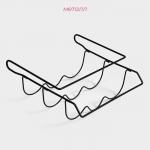 Держатель для бутылок Доляна, подвесной, металл, 32.5?31.5?13 см, чёрный