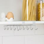 Держатель для кружек подвесной на 10 предметов Доляна, 27.5?14?6.5 см, серебристый