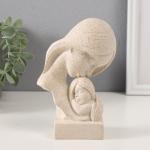 Бюст фигурка полистоун «Мама и дочка», белый в крапинку, 10.5?5.5?15 см