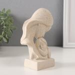 Бюст фигурка полистоун «Мама и дочка», белый в крапинку, 10.5?5.5?15 см