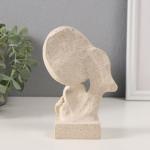 Бюст фигурка полистоун «Мама и дочка», белый в крапинку, 10.5?5.5?15 см