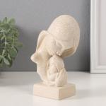 Бюст фигурка полистоун «Мама и дочка», белый в крапинку, 10.5?5.5?15 см