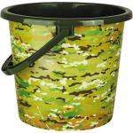 Ведро Камуфляж 10л пластиковое Мультикам (Арт. ВР-7808) НС