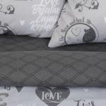 Постельное бельё 1.5-спальное LoveLife Love, бязь