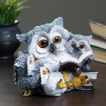 Копилка для денег «Сова с совятами и книгой», 17?15 см