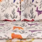 *Постельное бельё евро «Этель» Animals, поплин