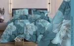Комплект постельного белья (КПБ) Бязь "Бояртекс" диз. № 323 Богема, 4/1 Вид, бирюзовый (L)