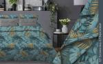 Комплект постельного белья (КПБ) Бязь "Бояртекс" диз. № 321 Тропики, 4/1 Вид, бирюзовый (L)