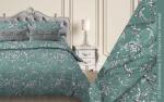 Комплект постельного белья (КПБ) Бязь "Бояртекс" диз. № 202 Валенсия, 3/10 Вид, бирюзово-зеленый (L)