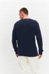 NORVEG Cotton Джемпер мужской "косы" цвет темно-синий