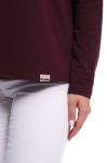 Лонгслив "Сиара", длинный рукав (бордовый)