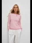 NN Джемпер женский круглый ворот, 5% WS, 20% VI, 30% PC, 45% NY, цвет нежно-розовый