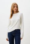 NN Джемпер женский круглый ворот, 5% WS, 20% VI, 30% PC, 45% NY, цвет белый