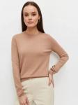 NN Джемпер женский круглый ворот, 5% WS, 20% VI, 30% PC, 45% NY, цвет бежевый