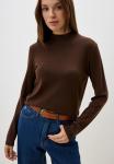NN Джемпер женский стойка ворот, 5% WS, 20% VI, 30% PC, 45% NY, цвет шоколад