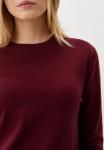 NN Джемпер женский круглый ворот, 5% WS, 20% VI, 30% PC, 45% NY, цвет бордо