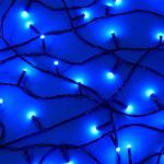 СНОУ БУМ Гирлянда эл. вьюн 30м, 300LED, синий, 8 режимов, ПВХ черный, 220В