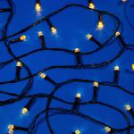 СНОУ БУМ Гирлянда эл. вьюн 10м, 100LED, шампань, 8 режимов, ПВХ черный, 220В