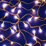 СНОУ БУМ Гирлянда эл. вьюн 10м, 100LED, шампань, 8 режимов, ПВХ прозрачный, 220В