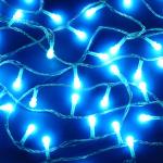 СНОУ БУМ Гирлянда эл. вьюн 10м, 100LED, аква, 8 режимов, ПВХ прозрачный, 220В