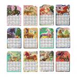 Календарь на магните тм СНОУ БУМ, 8,6x12,5 см, бумага, микс