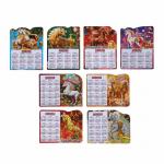 Календарь объемный тм СНОУ БУМ с золотым тиснением, 11x14 см, магнит, PVC, EVA, микс