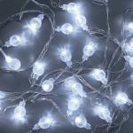 СНОУ БУМ Гирлянда эл. вьюн 5м, 28LED, белый, постоянное свечение, ПВХ прозрачный, 220В
