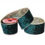 Лента для декорирования "Мгновение" 6,3 см, 2,7 м, Темный изумруд