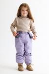 Брюки на лямках зимние лаванда