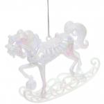 *Подвеска "Изящная лошадь" 10*11,5 см, Жемчужный