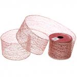 Лента для декорирования "Сказка" 6,3 см, 2,7 м, Розовое золото