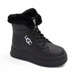 Ботинки на меху G805-5 черные п/п