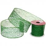 Лента для декорирования "Сказка" 6,3 см, 2,7 м, Изумруд