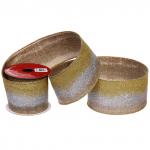 Лента для декорирования "Лунное сияние " 6,3 см, 2,7 м, Серебро/шампань