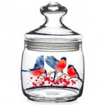 Банка стеклянная 420мл "Снегири" D97554/12