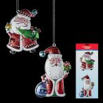 Набор ErichKrause Decor 2 украшения Дед Мороз 12см