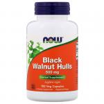 NOW Черный орех 605мг 100капс (BLACK WALNUT HULLS 500MG 100 VCAPS)