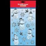 Набор наклеек ErichKrause Decor Снеговики 14х25см