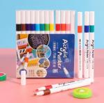 Акриловые маркеры набор для рисования и скетчинга True Color 12 шт.