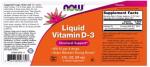 NOW Витамин Д3 400 ME  в каплях для детей 59 мл