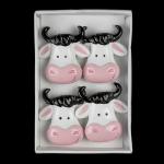 Набор ErichKrause Decor 4 коровки на липучке 4см